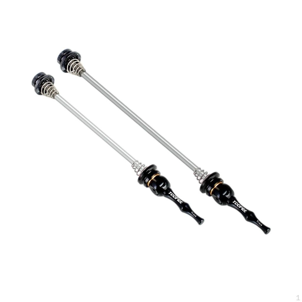1 Pair Bike Skewers Set 100/135mm Titanium Alloy Universal Front Rear Axle Qr Wheel Hub for Mountain