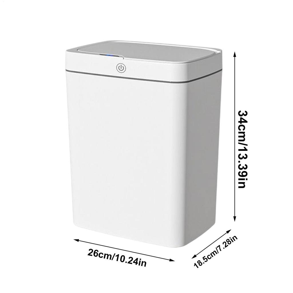 New 18L Smart Trash Can Automatic Touchless Smart Sensor Sensing Trash Can Waterproof Bathroom Kitchen Bedroom Trash Can