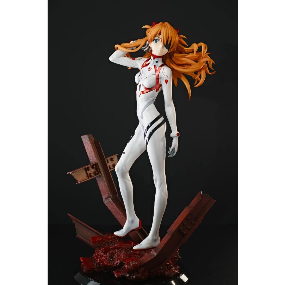 27CM Anime Shin Evangelion Gekijouban Souryuu Asuka Langley Figure 1/7 Last Mission Combat Suit Scene Model Toy Present Action