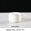 Shangqi Gold Rim Ceramic Coffee Cup Set
