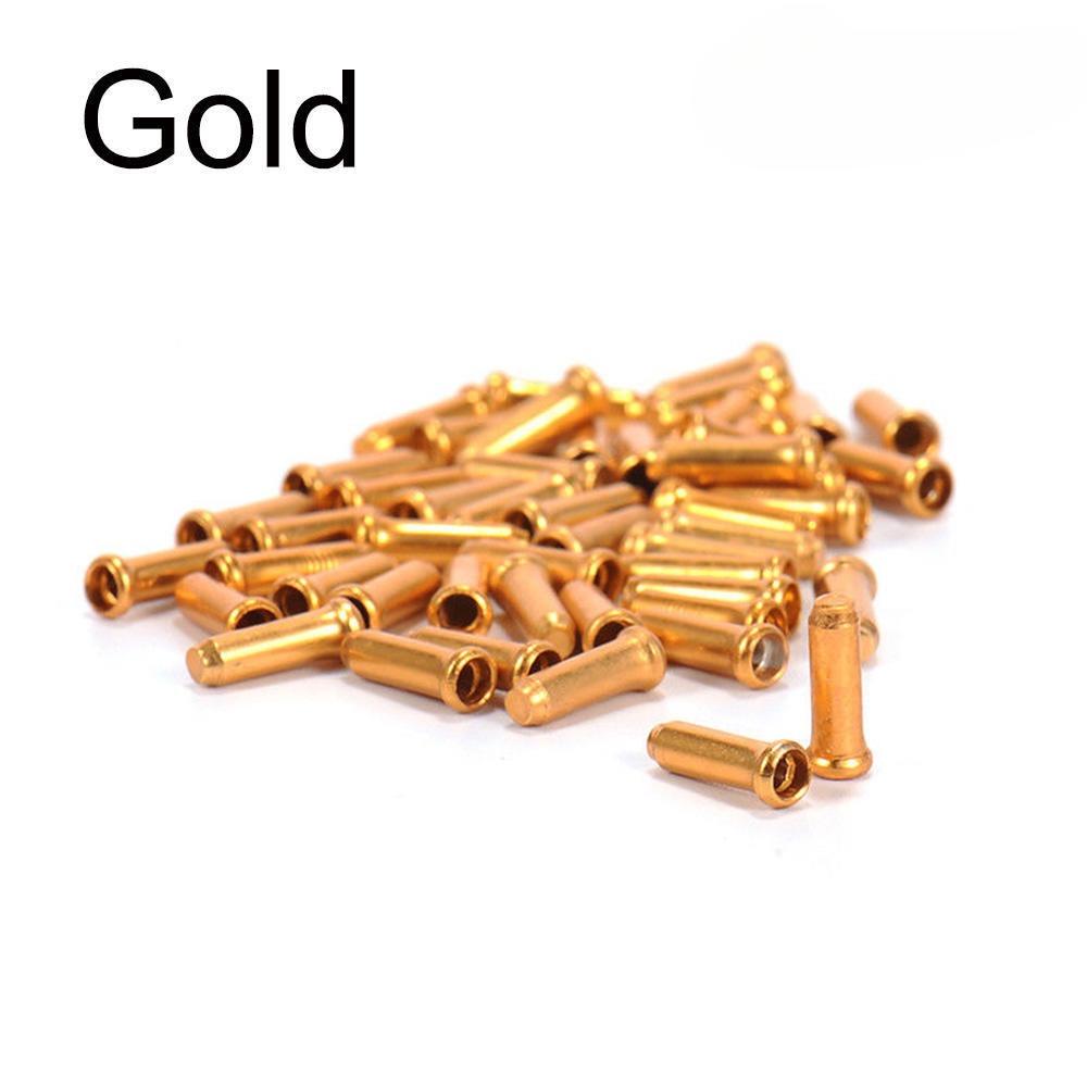 

Аксессуары для велосипеда Практичная крышка троса переключения передач для езды на велосипеде Торцевая крышка тормозного провода Велосипед из алюминиевого сплава золотой