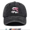 pc Cherry Blossom  White Sports Car Print Baseball Cap  Adjustable Snapback Hat Suitable for Streetwear Car Culture Road Tr