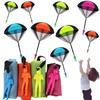4/8Pc Hand Throwing Parachute Children Mini Parachute Outdoor Beach Toy Educational Parent Child Entertainment Toys