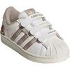 Adidas Originals Superstar Comfortable Fashion Slip Resistant Durable Low Top Kids Skate Shoes Kids Sneaker White Khaki IH3499