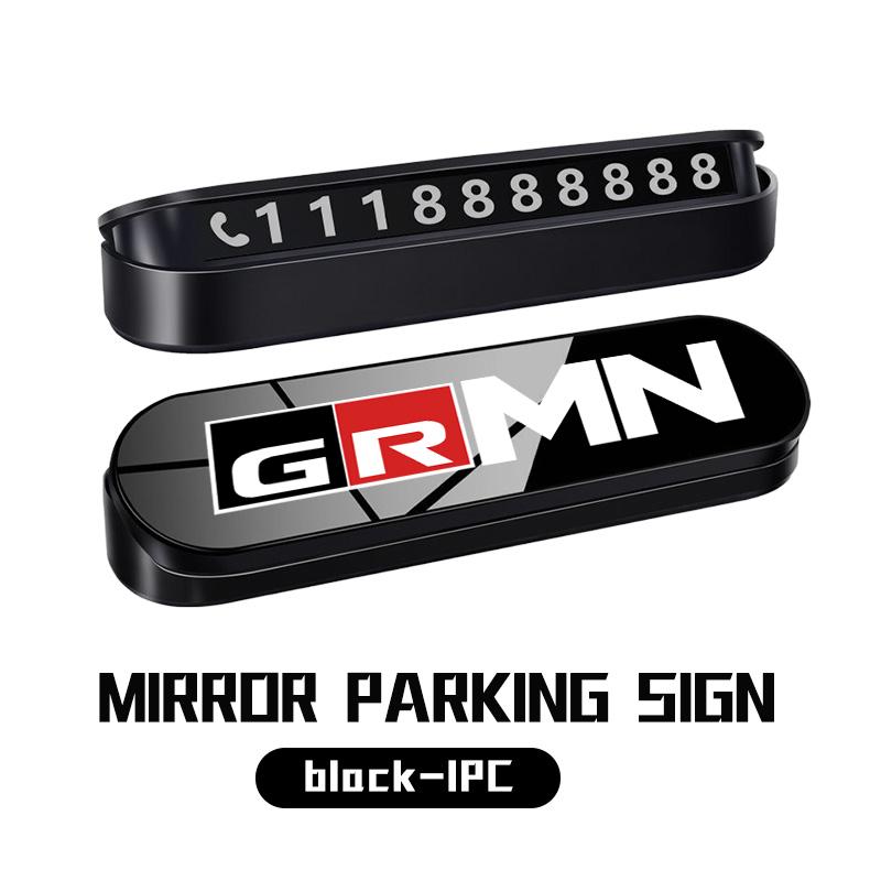 

Fashion Car Temporary Parking Card Phone Number Card Plate Auto Accessories For Toyota Yaris Corolla Rav4 GR Auris Cruiser