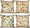 Nordic Butterfly Pillowcase Vegetable Fruit Throw Pillowcase Pillow Sofa Home Office Cushion Cover Bohemian Style