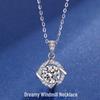 Collana Pendente in Argento Sterling S925 di Alta Gamma con Moissanite - Regalo Lussuoso per Lei