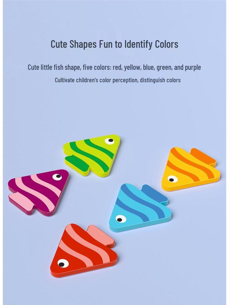 Little Fish Directional Awareness Color Matching Puzzle for Kindergarten Logical Thinking and Early Education