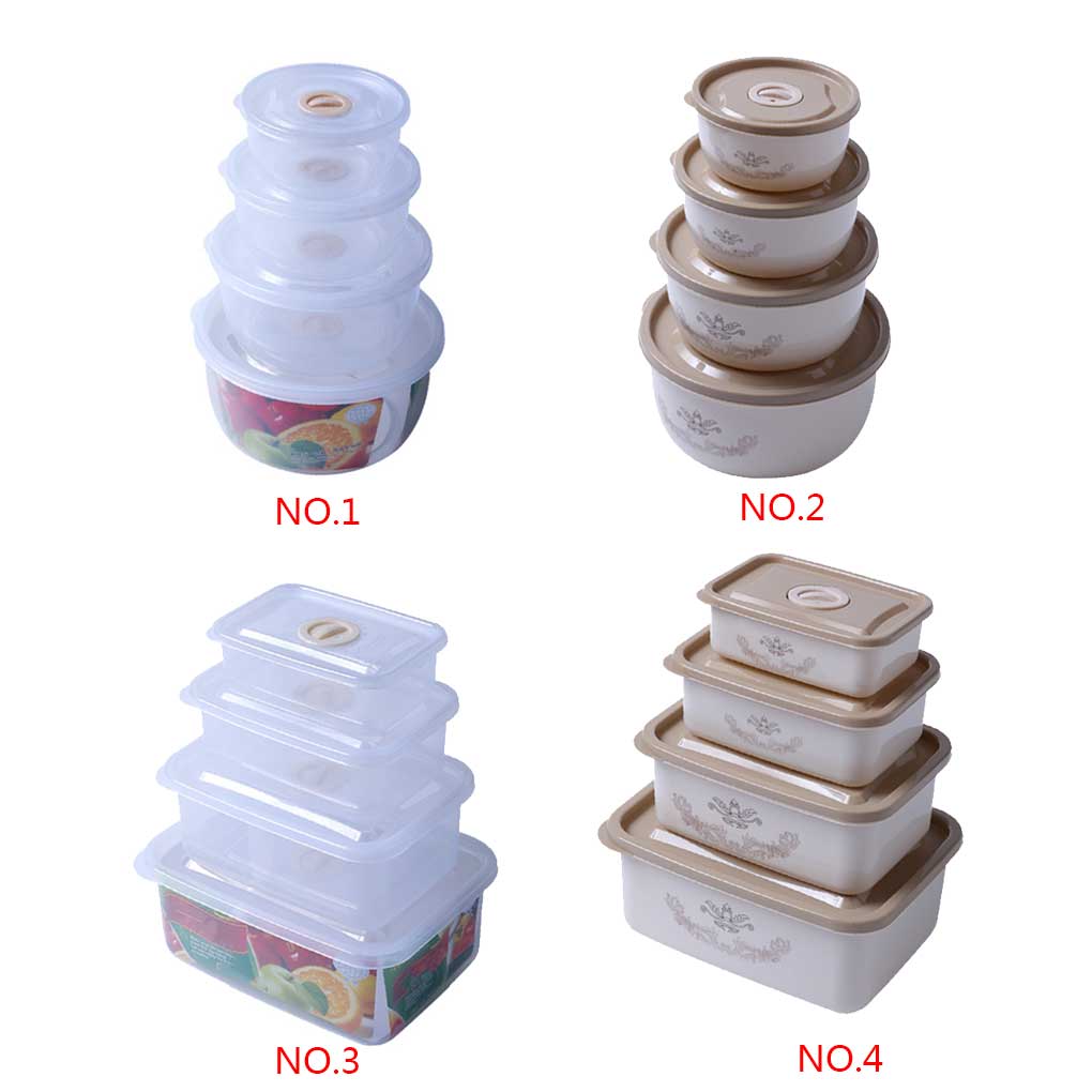 Meal Food Storage Preparation Containers & Lids Microwaveable Fridge Lunch Box