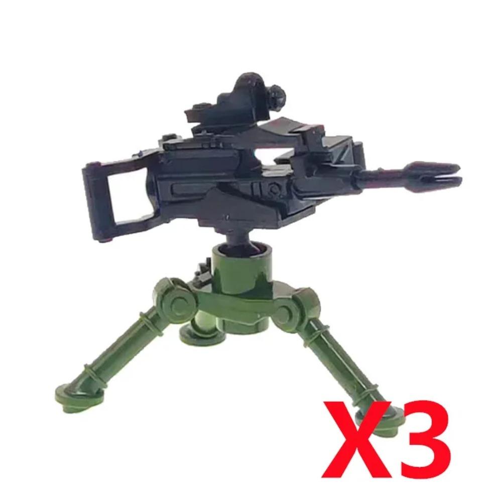 Vojenský MOC Stavebnice zbraní Těžký kulomet Gatling M19 NSV Figurky Dělostřelectvo Odminovací Pistole Kulka Hračka Dárek K013