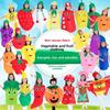 Cute Strawberry Costume for Kids Fruit Vegetable Fancy Dress Outfit with Headpiece for Halloween Party Role Play