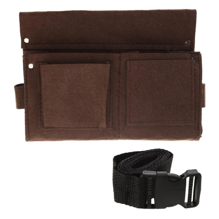 

Woodworking Nail Waist Pocket, Nail Pocket, Canvas Tool Kit, Belt Style Nail Bag, Wear-Resistant Construction 1