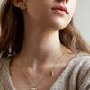 Tatiana Nacre Flower Heart Necklace_NZ1139 (2colors)