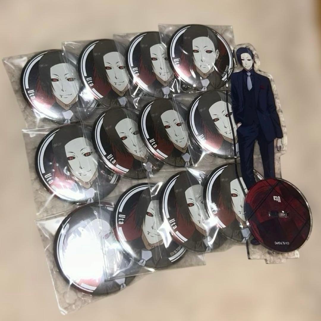 Used Tokyo Ghoul Uta Can Badge Acrylic Stand