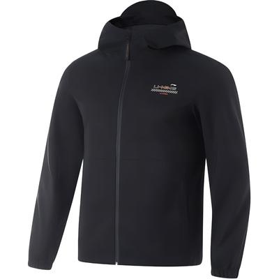 Comfortable Windproof And Waterproof Hoodie Men Outerwear Black AFDU827-1
