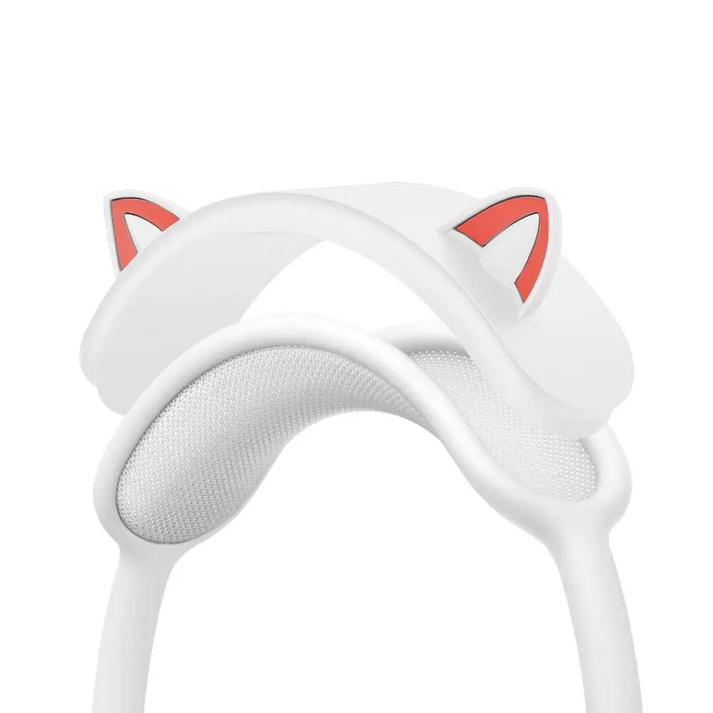Silicone Headband Cover Decorative lovely Cat Ears Design Headband Protector Suitable for AirPods Max Headphone Accessories