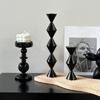 Photo Props European Style Glass Candle Holders Romantic Unique Minimalist Candlestick Creative Elegant Candle Stands Party