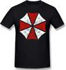 Men Residented Evil Men T Shirts Funny Round Neck Short Sleeve Tops Umbrella Pure Cotton Tees Funny Harajuku Tshirt