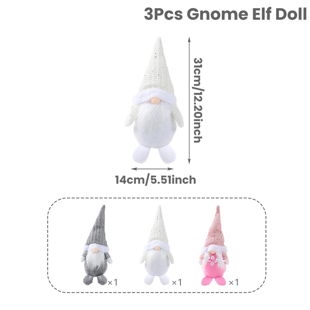 Christmas Gnome Elf Doll Merry Christmas Decor for Home 2025 Desktop Faceless Doll Xmas Ornament Navidad Natal New Year Gifts