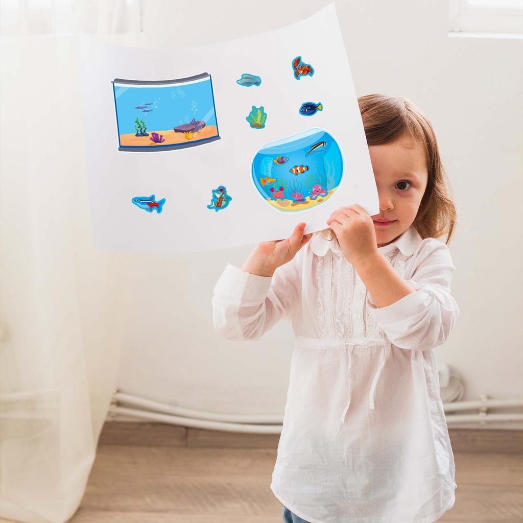 Waterproof Fish Tank Sticker Diy Notebook Sticker For Themed Party Birthday Party Notebook