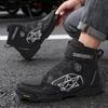 Botas Cortas Antideslizantes para Motocicleta Locomotive - Zapatos de Exterior para Carreras y Turismo para Hombre