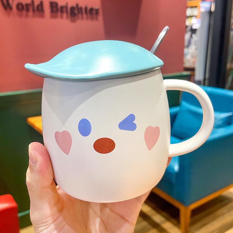 Creative Trend Couple Cup Coffee Mug New Year Mugs Mug for Tea Cups and Mugs Drinkware Original Beautiful Beer Funny Ceramic Lid