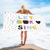 "But First,Coffee" Print Beach Towel - Soft Absorbent Towel for Coffee Lovers,Fun and Quirky Design for Everyday Use and Comfort