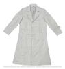 Handmade Formal Casual Workwear Stylish White Men Genuine Leather Trench Coat