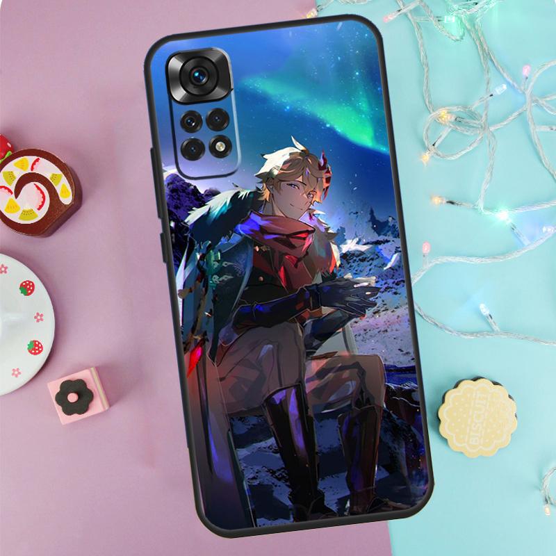 Genshin Impact Tartaglia Case For Xiaomi Redmi Note 9 10 11 12 13 14 Pro 9S 10S 11S 12S Redmi 14C 10C 12C 13C Cover