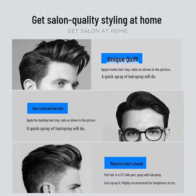 JVR Men's Strong Hold Hair Styling Spray 250ml