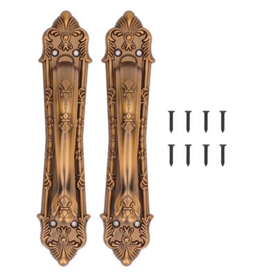 2er Set Schiebetürgriffe und Züge Aluminiumlegierung Bronze Zuggriff für Schiebetüren Tore