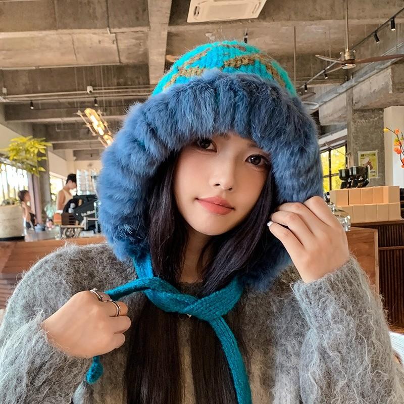 Knitted Hat Women Winter Warmth Windproof Beanie For Casual Fashion