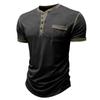 Men's Multi-color  Shirt Short-sleeved Casual Pocket T-shirt