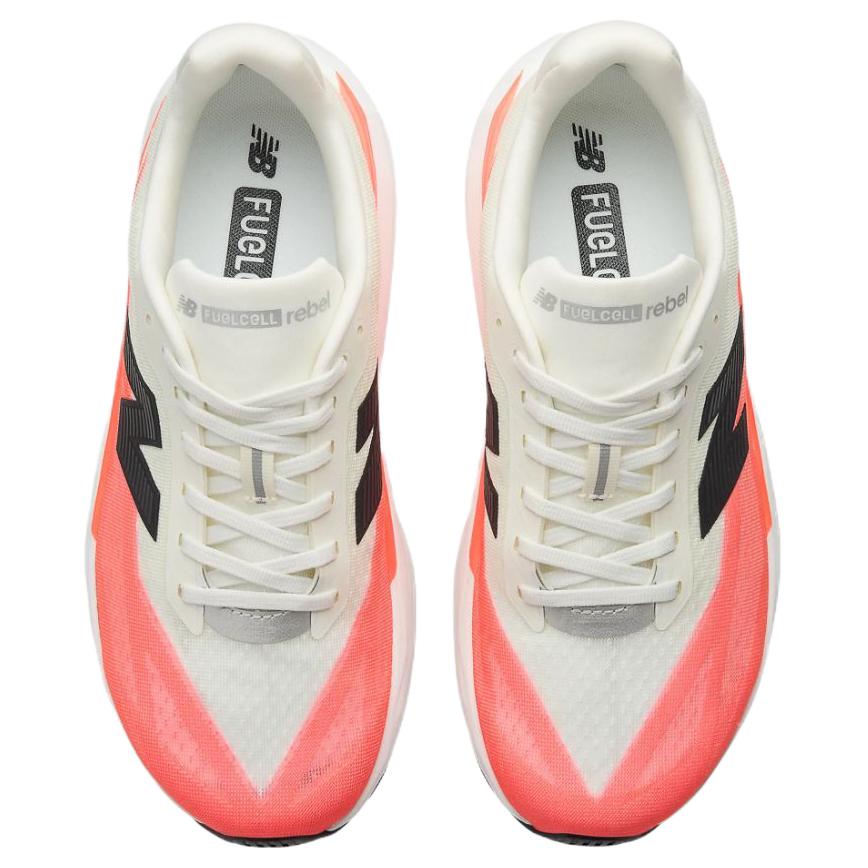 New New Balance FuelCell Rebel V5 Abrasion Resistant Low Top Running Shoes Unisex White Red