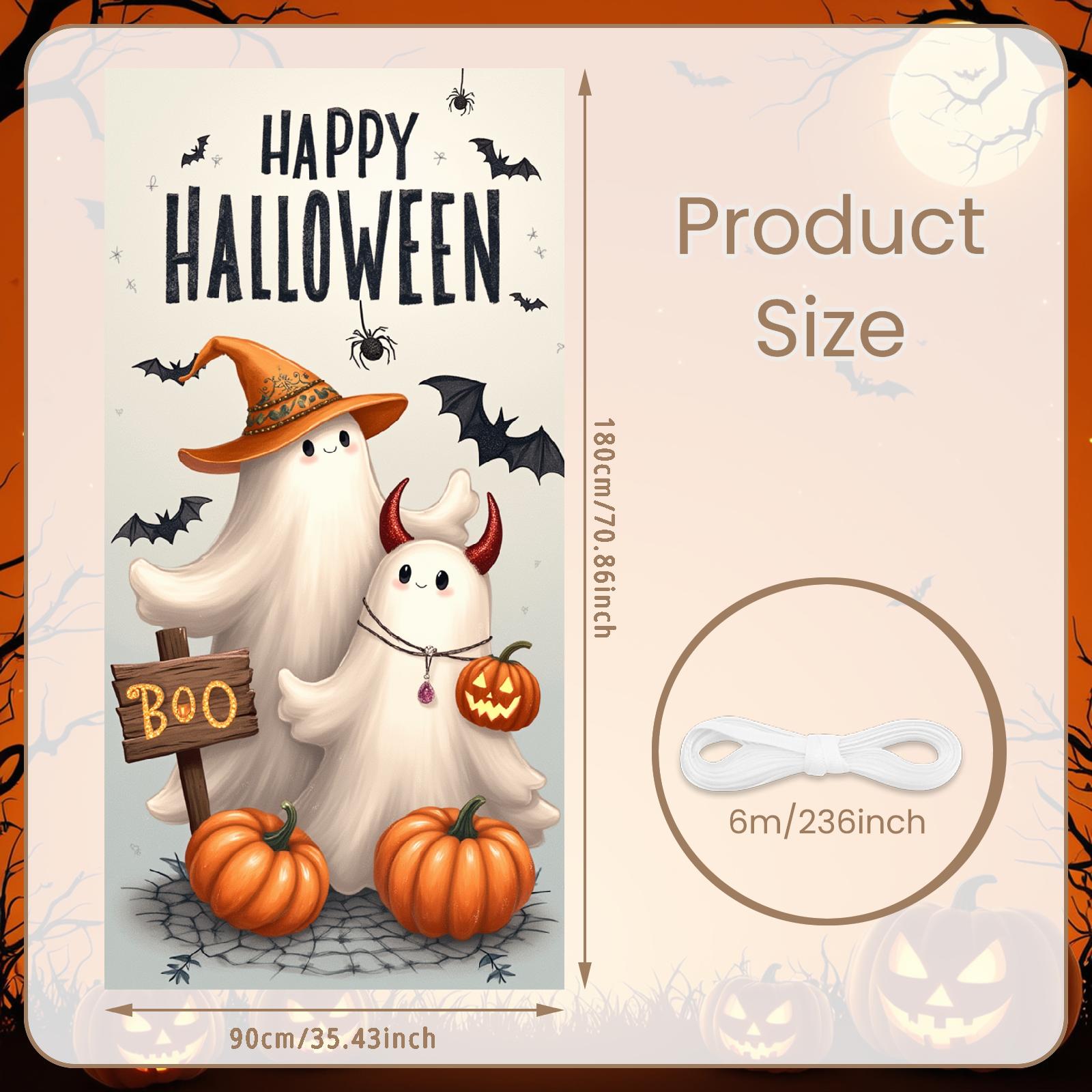 

Баннер для мероприятия Звездное небо Баннер на Хэллоуин Баннер Буу Слоган Буу Мультяшный призрак Для украшения комнаты Украшение для мероприятия Вечеринка