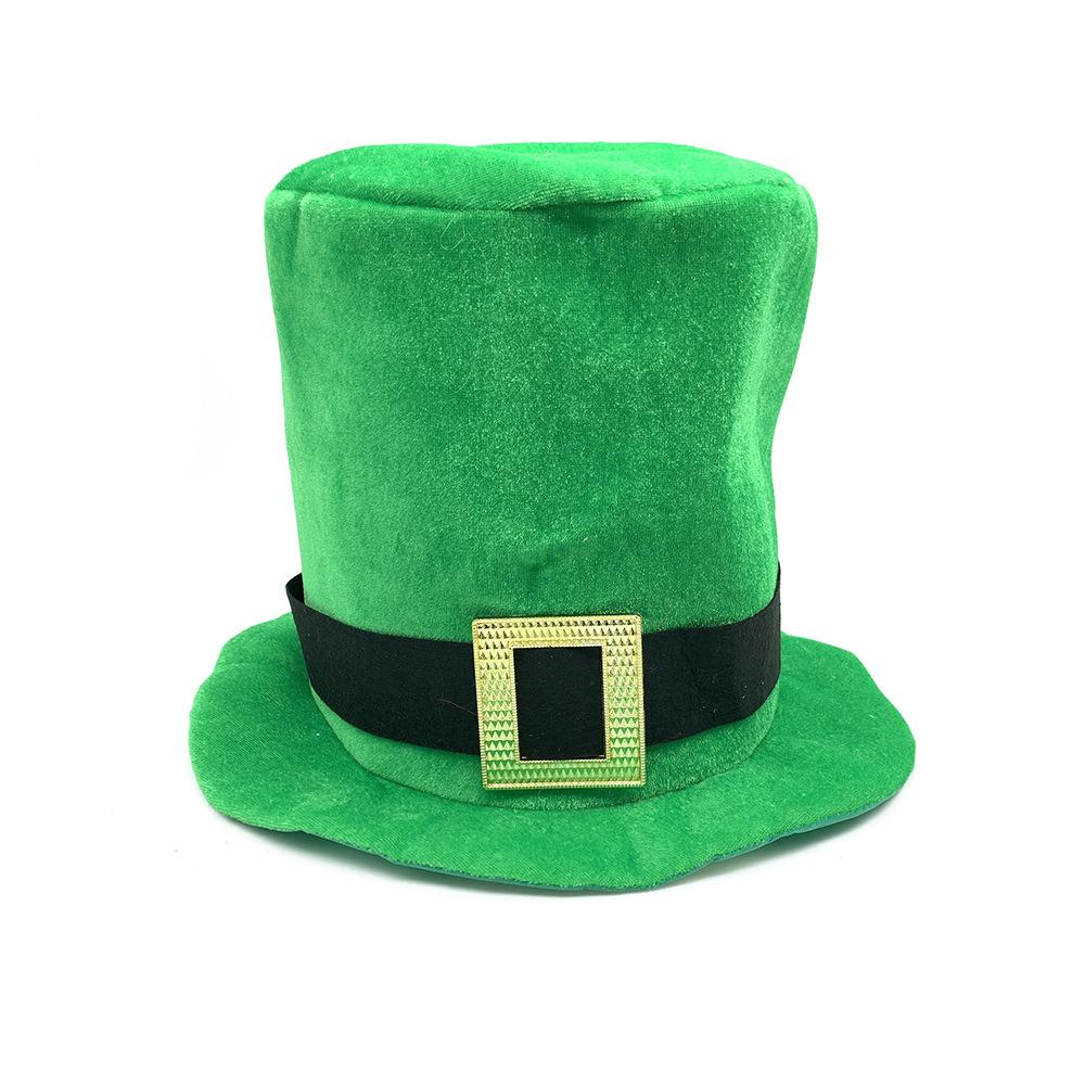 St. Patrick s Day Hat Irish Festival Green Cap with Beard Clover Saint Patrick s Day Party Costume Accessories hat