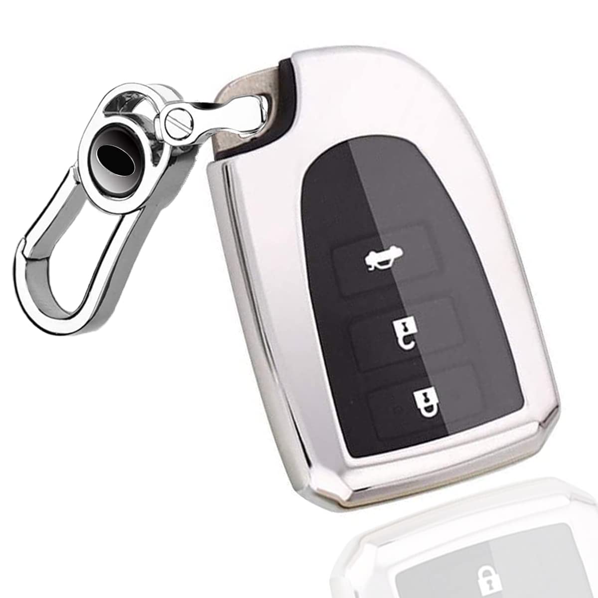 

Toyota Hiace Hiace Key Case 200 Series 4 5 6 Type Regius Ace KDH 6.5*4.2*1.5CM серебряный