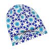 ZLIENSZUS Adult Knit Hat with Tiled Pentagon Star Pattern - Modern Flat Print Suitable for Weekend Errands, Everyday City Wear, Casual Outfits | Styli