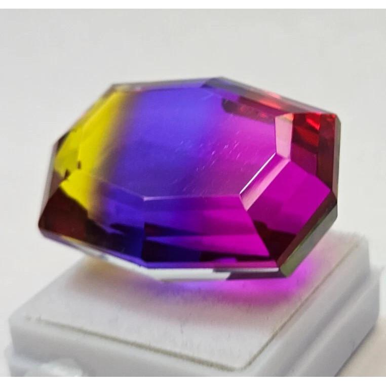 Natural Ametrine Bi-Color For Gift Purpose Fancy Cut 80+ Ct Stunning Gemstone