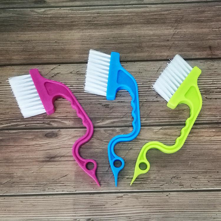 Swan Shape Hand-held Groove Window Slot Brush Kitchen and Bath Groove Cleaning Brush Air Conditioning Shutter Brush Keyboard Brush
