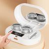 Ultrasonics Contact Lens Cleaning Machine Portable Contact Lens Cleaner with Mirror Tweezer,Contact Lens Care Solution