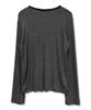 Damiswi Teen Stripe Symbol Logo Long Sleeve_Black