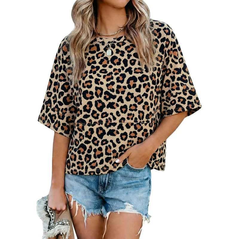 Camiseta Feminina Solta Colorida Sólida com Mangas Sino Tendência 2025