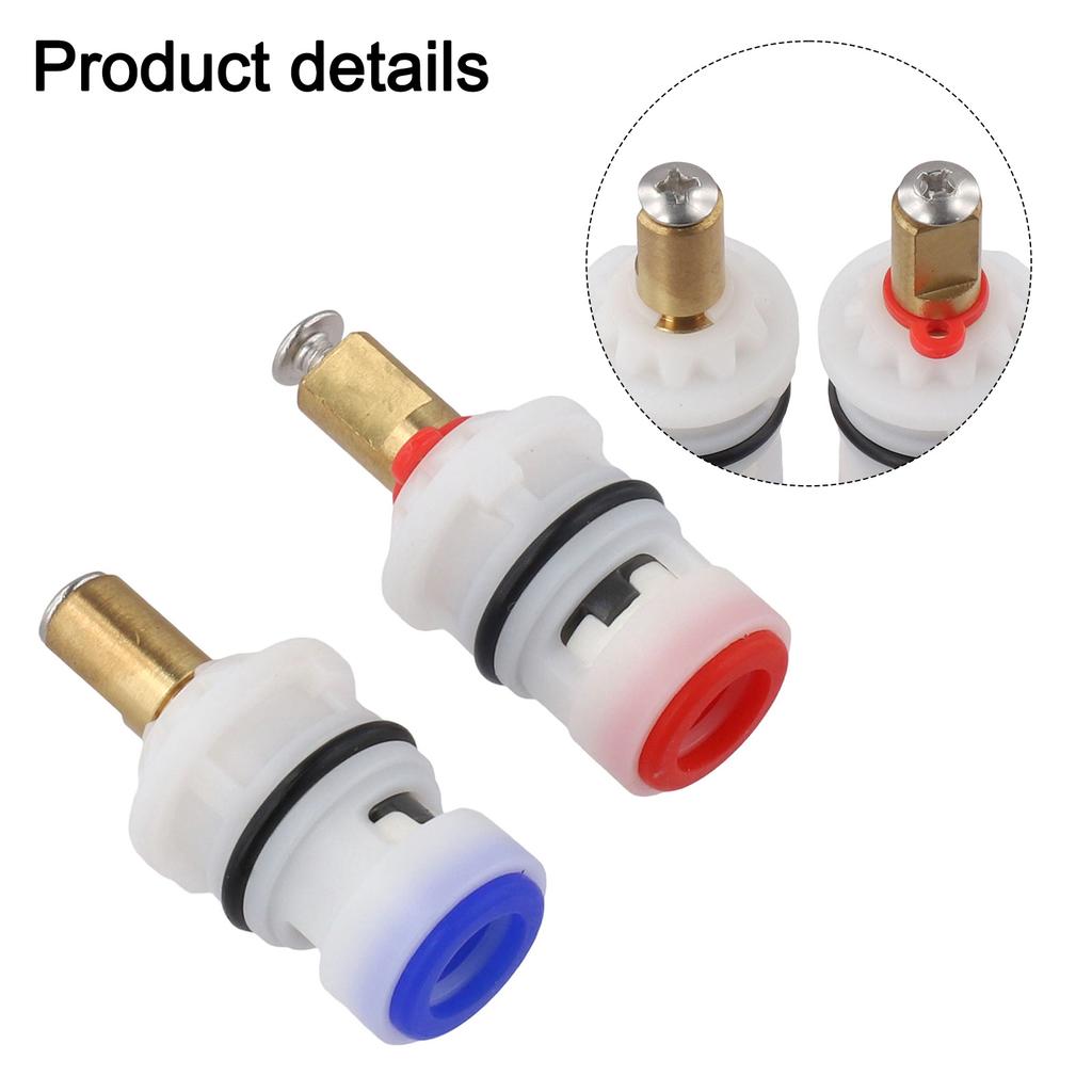 For Bathroom Use Faucet Cartridge Replacement Leak-Proof Faucet Repair 0.93 X 0.92 X 1.81 Inches Compact Size For Valves