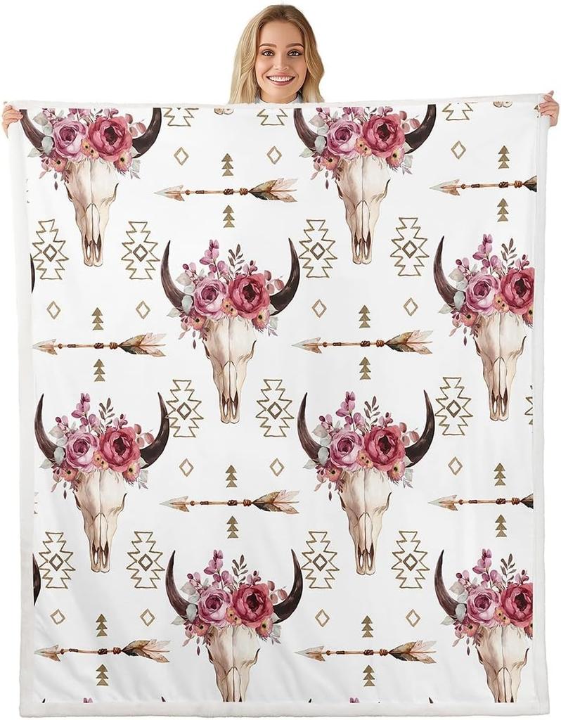 Airplane Pattern Blanket Soft Fleece Throw Kids Room Decor Aviation Theme Baby Gift Home Decoration