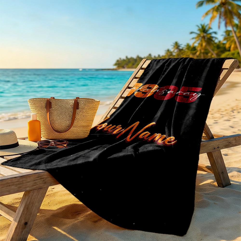 Galatasaray Personalized Name Beach Towel Soft Durable Quick-Dry Portable for SwimmingBeachCamping Travel Beach AccessoriesGym