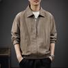 2025 Spring Men's Lightweight Tencel Jacket – Loose Lapel, Casual Versatile Top for Spring/Summer