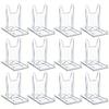 5/12pcs Clear Acrylic Display Stands Small Adjustable Book Purse Badge Shell Wedding Card Holder Table Display Stand Transparent
