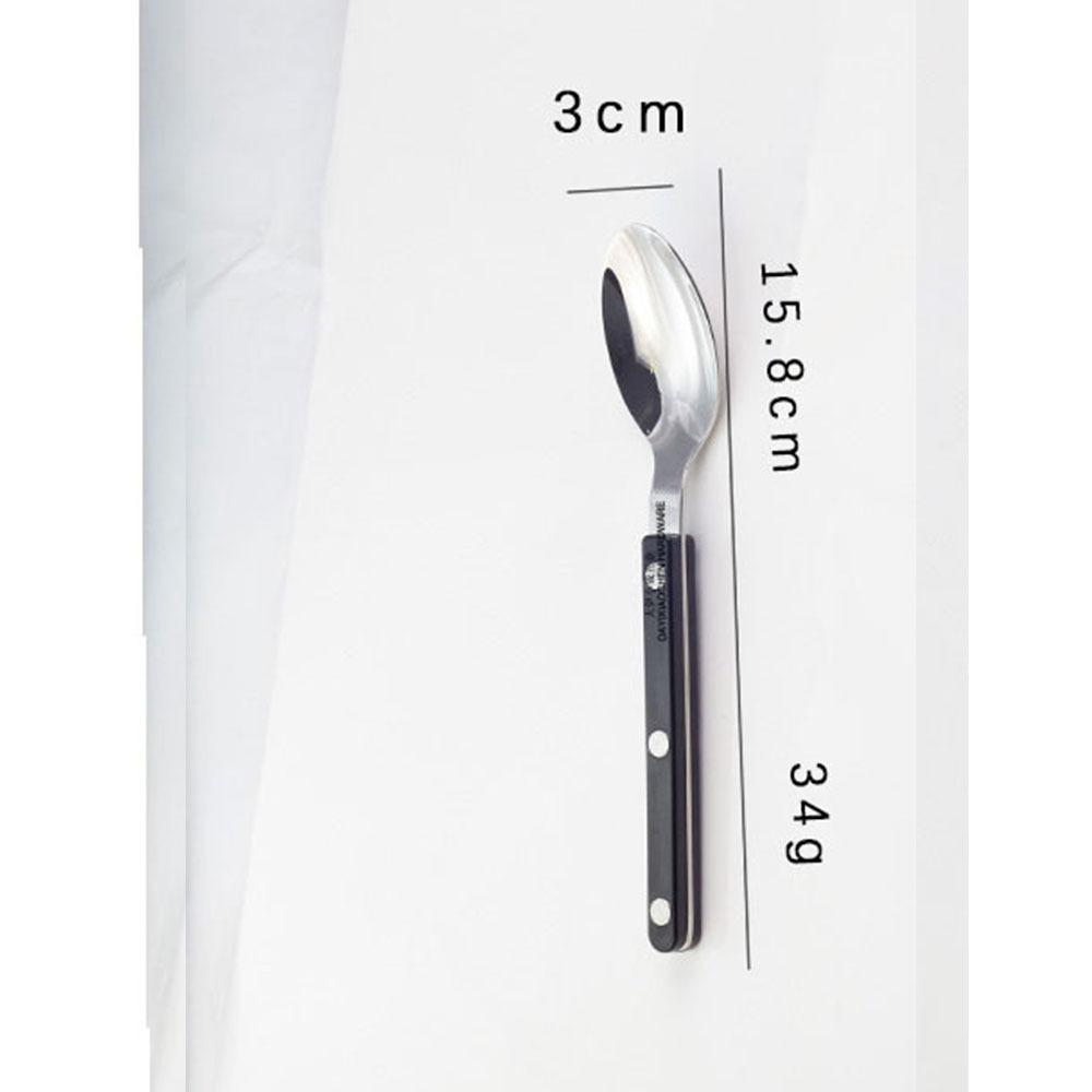 304 Edelstahl Western Restaurant Geschirrset Haushalt Klemgriff Messer Gabel Löffelgriff Marmor Buttermesser Dessertlöffel