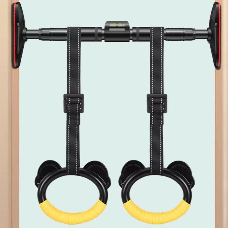 Kids Horizontal Bar Exercise Pull Up Rings Kids Workout Gym Gymnastic Rings Adjustable Straps Buckles Nonslip Handle